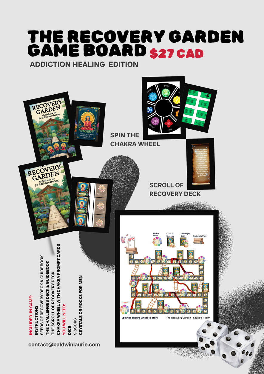 The Recovery Garden Healing Board Game Created by Laurie Baldwin