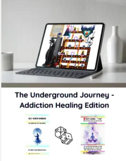 The Underground Journey - Addiction Healing Board Game Created by Laurie Baldwin
